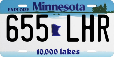 MN license plate 655LHR