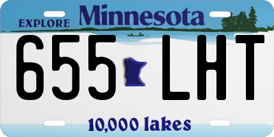 MN license plate 655LHT