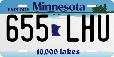 MN license plate 655LHU