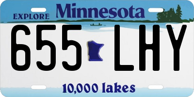 MN license plate 655LHY