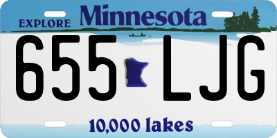 MN license plate 655LJG
