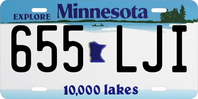 MN license plate 655LJI