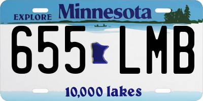 MN license plate 655LMB