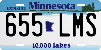 MN license plate 655LMS