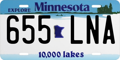 MN license plate 655LNA