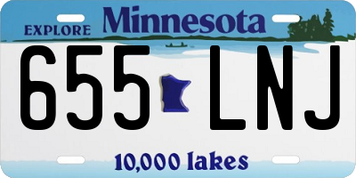 MN license plate 655LNJ