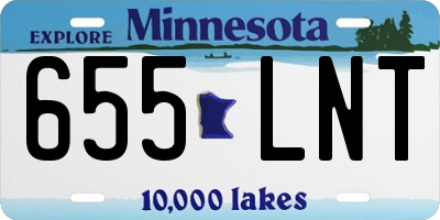 MN license plate 655LNT