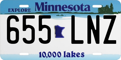 MN license plate 655LNZ