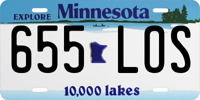 MN license plate 655LOS