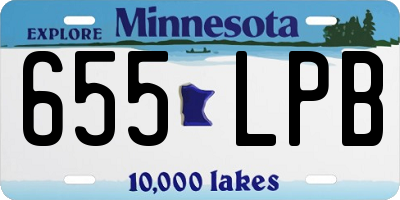 MN license plate 655LPB