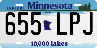 MN license plate 655LPJ