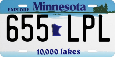 MN license plate 655LPL