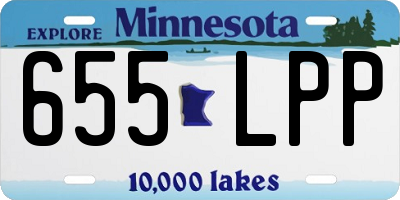 MN license plate 655LPP