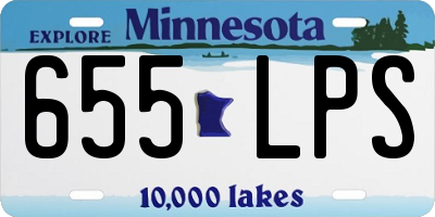 MN license plate 655LPS