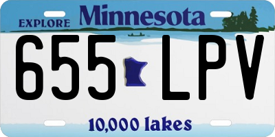 MN license plate 655LPV