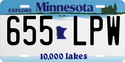 MN license plate 655LPW