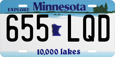 MN license plate 655LQD