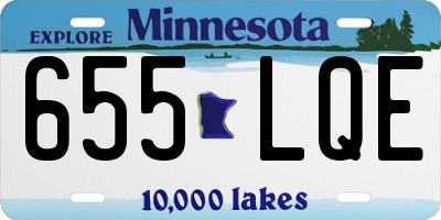 MN license plate 655LQE