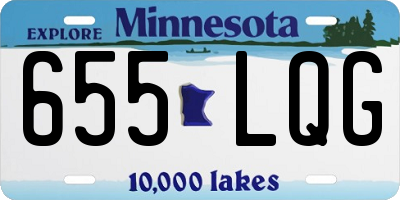 MN license plate 655LQG