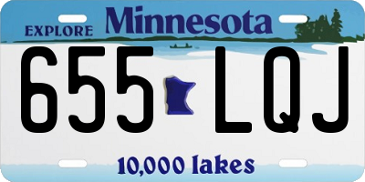 MN license plate 655LQJ