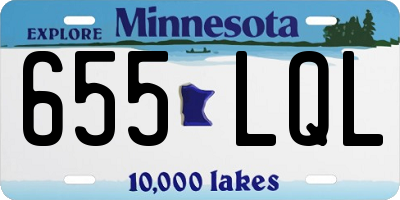 MN license plate 655LQL