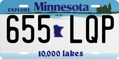 MN license plate 655LQP