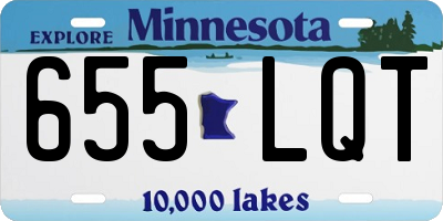 MN license plate 655LQT