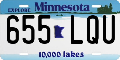 MN license plate 655LQU