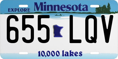 MN license plate 655LQV