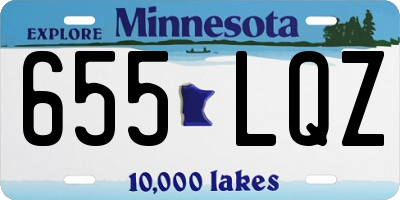MN license plate 655LQZ