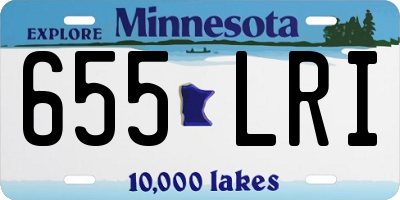 MN license plate 655LRI