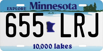 MN license plate 655LRJ