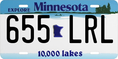 MN license plate 655LRL