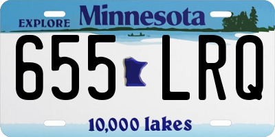 MN license plate 655LRQ