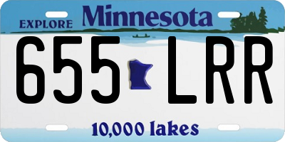 MN license plate 655LRR