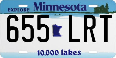 MN license plate 655LRT