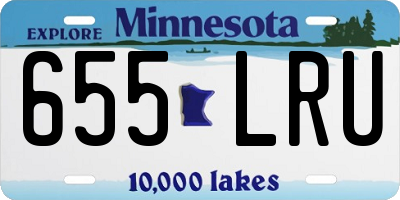 MN license plate 655LRU