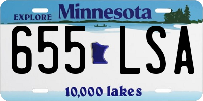 MN license plate 655LSA
