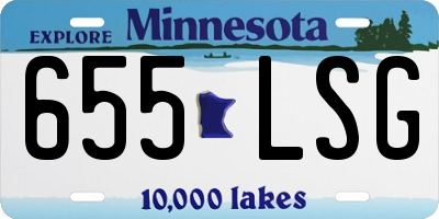 MN license plate 655LSG