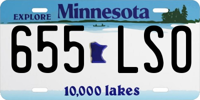 MN license plate 655LSO