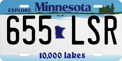 MN license plate 655LSR
