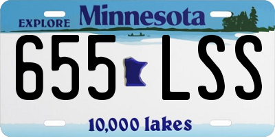 MN license plate 655LSS