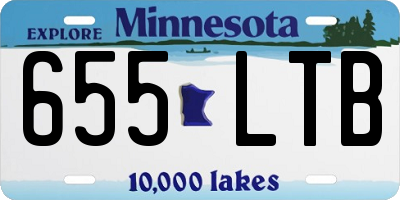 MN license plate 655LTB