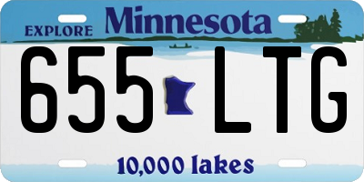 MN license plate 655LTG