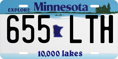 MN license plate 655LTH