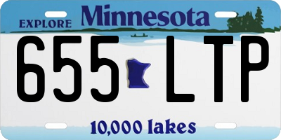 MN license plate 655LTP