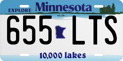 MN license plate 655LTS