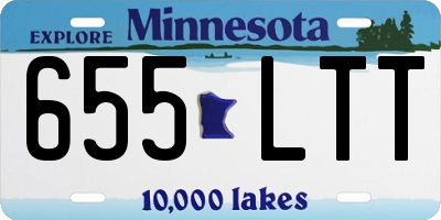 MN license plate 655LTT