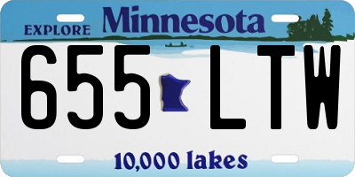 MN license plate 655LTW