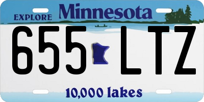 MN license plate 655LTZ